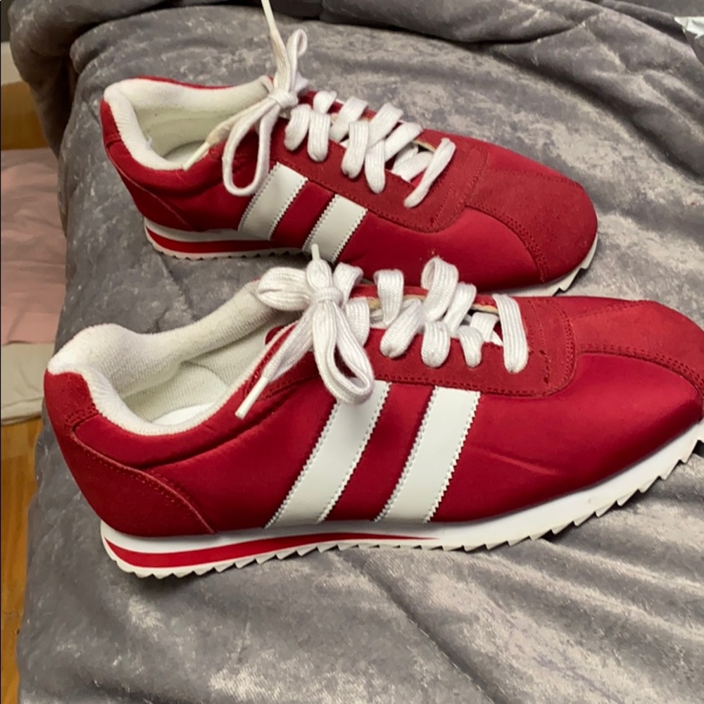 red shoes